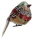 4" Nature's Glow Feathered Natural Toned Song Bird Clip-On Christmas Ornament