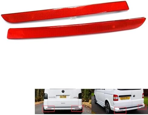 RZG 2x Black Smoked Lens Rear Bumper Reflector Light Left Right ...