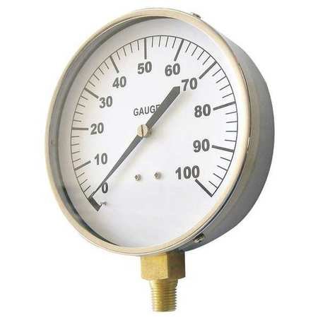 Vacuum Gauge, Mechanical Cont, 4-1/2 in