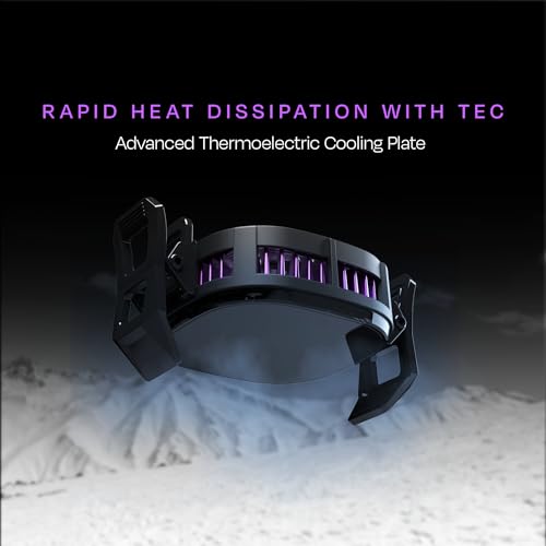 Image of Kreo Iceberg Compact Gaming Mobile Phone Cooler with Magnetic Attachment for Android & iPhone, Silent and Lightweight Mobile Cooler with Rapid Cooling