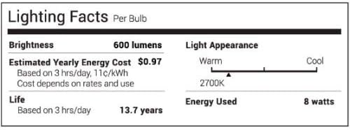 Kasa Smart LB100 Dimmable LED WiFi 800LB TUNABLE, Smart Bulb, 1 Count (Pack of 1), Soft Warm White