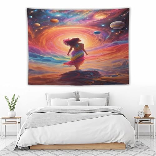 Tapisserie ciel étoilé PAZZK 150x200cm pour sublimer la décoration murale de votre chambre