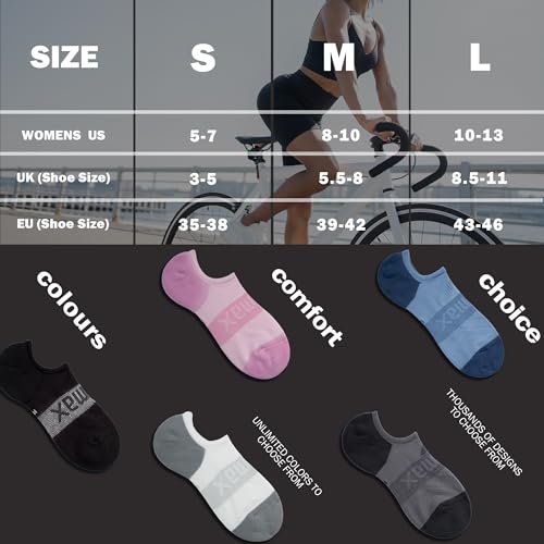 Image of BRISIRA Bamboo Viscose Coolmax Running Golf No Show Socks Women Compression Moisture Wicking Performance Low Cut Tab Athletic