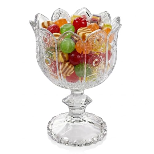 Godinger Pinwheel Footed Candy Dish 4.50Lx4.50Wx5.75H