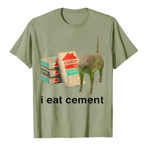 Camiseta de cuello redondo para mujer con divertido estampado en inglés 