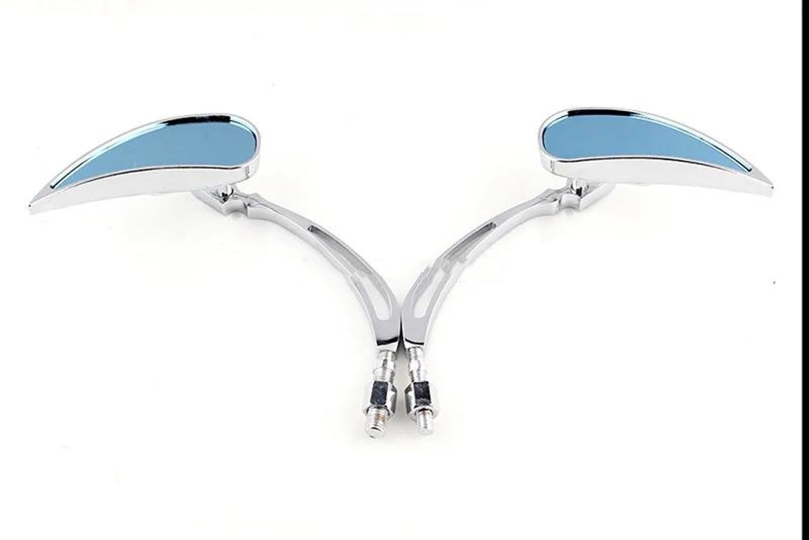Specchietti Moto Specchietti Retrovisori Retrovisori Moto Blu per Harley per Cruiser per Chopper per Dyna per Electra per Glide Moto Specchietto