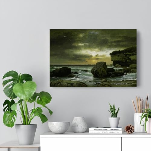Impression sur toile mer orageuse pour habiller un mur vide d'appartement - 7