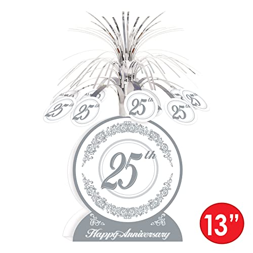 25Th Anniversary Centerpiece Party Accessory (1 Count) (1/Pkg) #TOP2