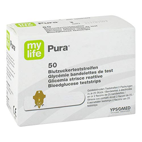 MYLIFE Pura Blutzucker Teststreifen 50 St Teststreifen