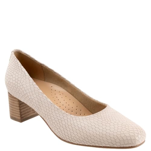 Trotters Women's Pump, Ivory Snake, 8