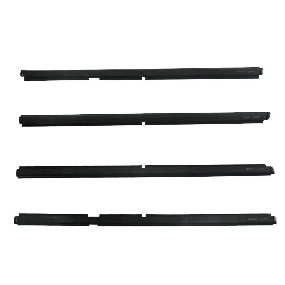 Bgdolpbu One Color Spare Parts 4Pcs Car Window Weather Strip Window Glass Waterproof Pressure Strips For Grand Cherokee Ii Wj Wg 1998-2005