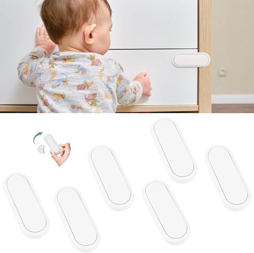 SNOWIE SOFT Child Safety Door Lock for Cabinet and Drawer with Self Adhesive Release Button main image 0