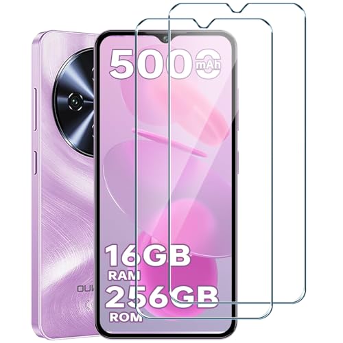 Xiangyun 2 Stück Schutzfolie für Oukitel C5 Panzerglas, Frei von Kratzern, 9H Festigkeit, HD Bildschirmschutzfolie, 0.33mm Ultra-klar, Ultrawiderstandsfähig