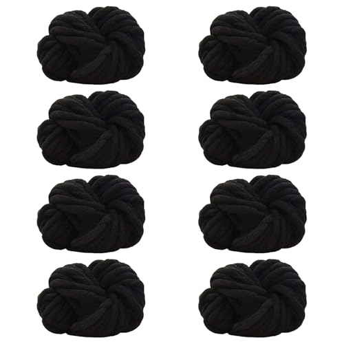 Maxee Dicke Wolle Garn 8 * 250 Stück, Sperrige Armstricken Wolle, Soft Arm Knitting, XXL Grobstrick Weiches Wollgarn, zum Häkeln für Decke, Perfekt zum Weben von Haustier Nest, Decken, Zierkissen