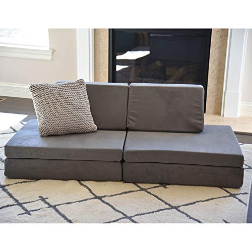 Children's Factory, Cf349-066, The Whatsit Kids Couch Or 2 Chairs, Gray, Playroom & Classroom Pretend Play Building Blocks, Soft Daycare Furniture #TOP6