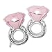 2Pcs Big Diamond Ring Foil Balloons Inflatable Wedding Large Engagement Anniversary Party Supplies