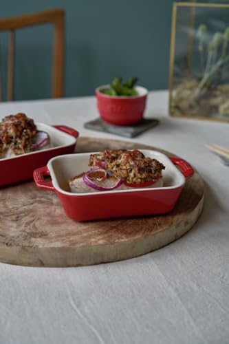 Travessa Retangular, Cerâmica, Cereja, 14x11 cm, STAUB