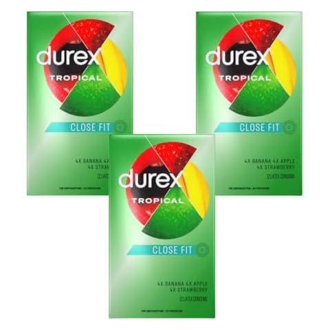 Durex Tropical Condoms, 12 Count (Pack of 3) Cover