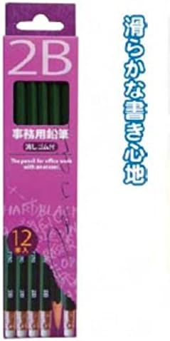 Amazon 2b事務用鉛筆消しゴム付12本入 まとめ買い12個セット 32 776 鉛筆 文房具 オフィス用品