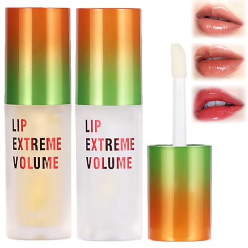 Luxurabalm Lip Extreme Volume - Luxurabalm Lips Plumper, cuidado natural de los labios, humectante labial para labios secos, acabado brillante transparente hidratante (Mix)