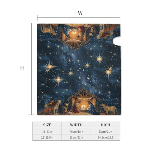 Image of Dujiea Vintage Christmas Mailbox Wrap - Magnetic Post Box Cover, Standard Size 21 inch(L) x 18 inch(W), Garden Yard Home Decor