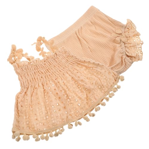WOFASHPURET 2 Conjuntos blusa renda para bebê roupas bebê roupas para bebês meninas vestidos meninas