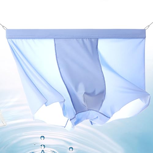 ONEFIT Mens Ice Silk Underwear Seamless Boxer Briefs with Pouch Ultra Thin Breathable Underpants4