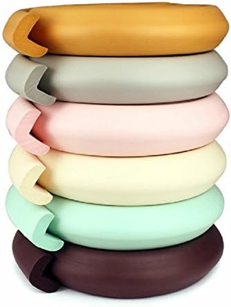 Umin Table Edge & Corner Foam Bumpers, Soft Cushions, Furniture Safety Protectors, Child proofing Guards, Extra Thick and Premium High Density (2 Meters/6.5 Feet)