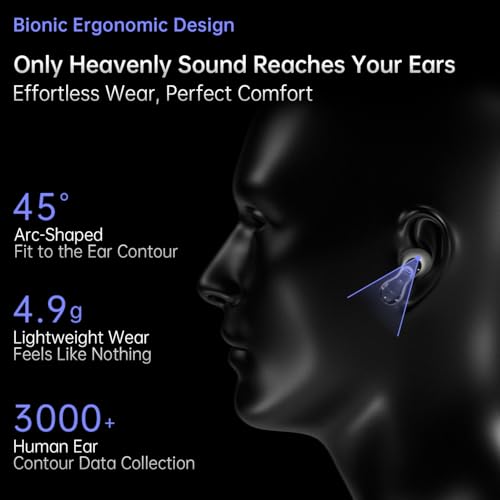 CCA ND Pulsar True Wireless Earbuds, Bluetooth V5.4 Headphones with 4-Mic HD Mic, 13mm Driver, Deep Bass, 36H Playtime, Touch Control, for Sports, Gym, Commute, iPhone & Android by CCA - Used condition - Image 9