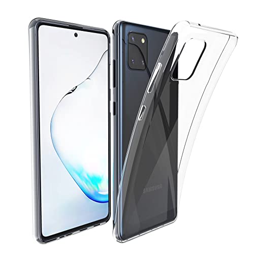 N NEWTOP Custodia Cover Compatibile con Samsung Galaxy Note 10 Lite, Morbido TPU CLEAR Gel Silicone Anti Graffio Trasparente Slim Sottile Flessibile Case Posteriore Proteggi