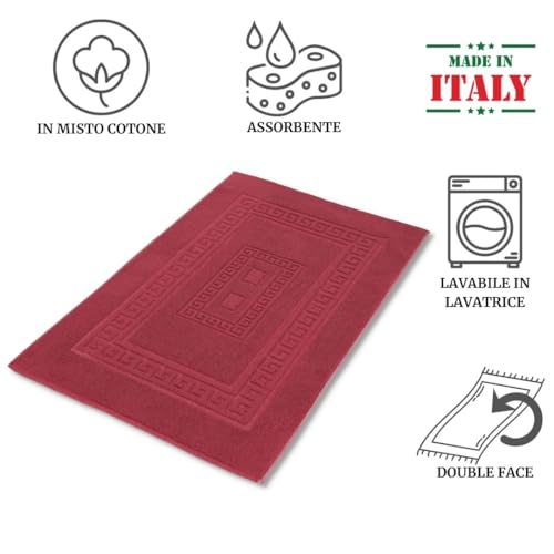 CASA TESSILE Torino Set 3 tappeti Bagno in Spugna