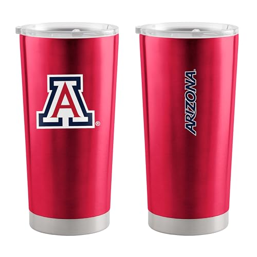Image of Logo Brands 20 oz Powder Coat Tumbler- Insulated Tumbler with Lid for Water, Iced Tea or Coffee, Smoothie and More
