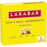 Larabar Lemon Bar Fruit and Nut Bars, Gluten Free and Vegan, 9.6 oz, 6 Ct