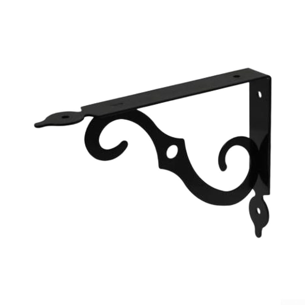 para soporte para estantería Metal 24cm para acero Carbono Negro(Black190*140 * 25mm)