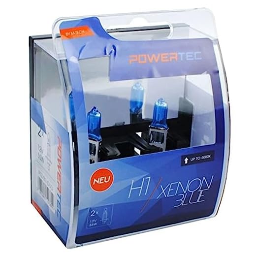M-Tech PTZXBHB1 Duo HB1 Xenon halogenlampa, 55 W 12 V, blå, antal 2