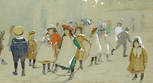 Toile Walter Bonner Gash enfants dans une aire de jeux pour raviver vos souvenirs d'enfance