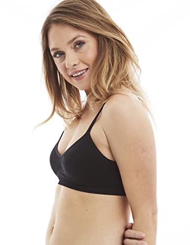 Kalon Women’s 4 Pack Demi Padded Bralette Wireless Comfortable Bra (S/M Busty, Basics) #TOP2