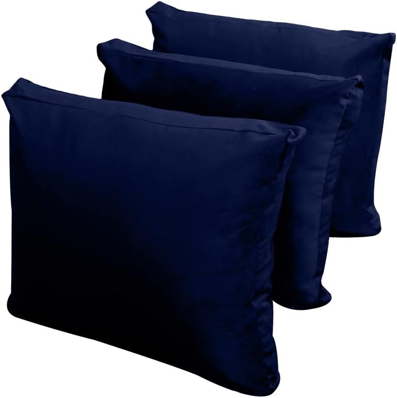 Prolinemax Style V3 Twin Size Knife Edge Velvet Indoor Daybed Mattress Bolster Pillow Complete Set AD373