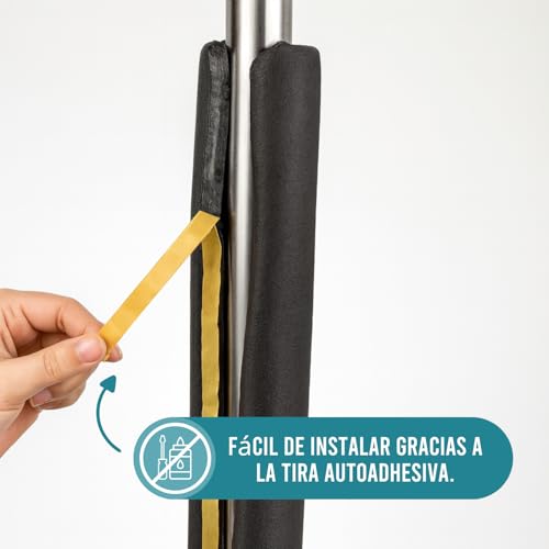 Miniatura 4 de Rori Aislamiento Autoadhesivo Para Tuberías, 2 M De Largo, 9 Mm De Grosor, 16 Mm De Diámetro, Espuma Autoadhesiva, Aislamiento De Tuberías Para Exteriores, Interiores Y Protección Contra Heladas