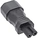 Produktbild InLine® Netzadapter IEC 60320 C14 / C7, 3pol. Kaltgeräte zu 2pol.