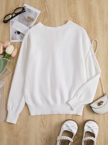 Classic V-Neck Knit Cardigan – Button-Up Sweater with Pearl-Inspired Buttons – Minimalist Elegant Style3