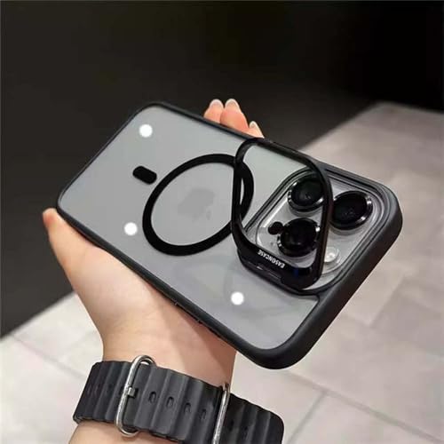 Coque magnétique iPhone 13 noire protection antichoc fine qui protège l'objectif photo des rayures