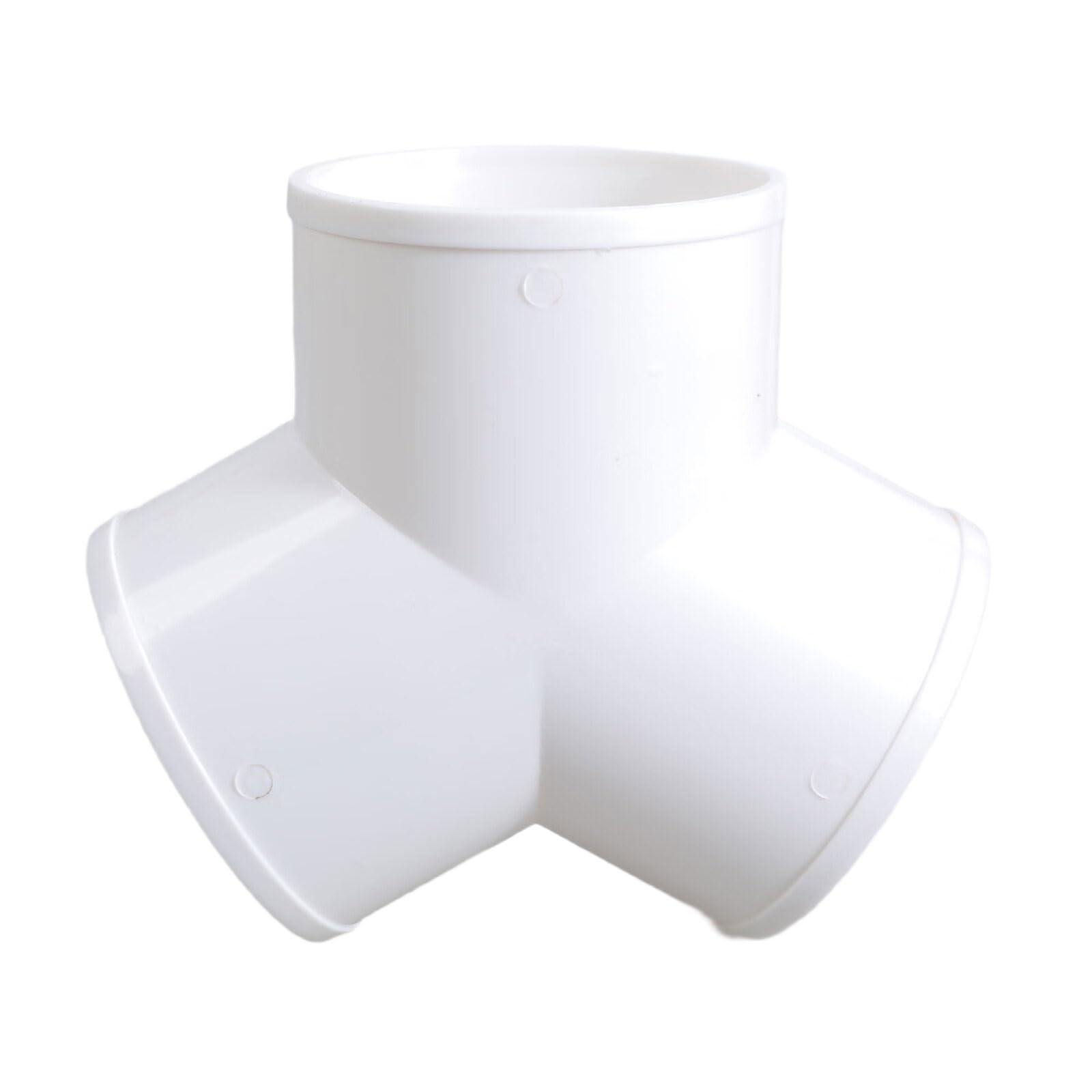 Ywluuoo 100Mm 3 Ways Splitters Pvc Exhaust Pipe Fittings Air Ventilation Exhaust Duct Connector Quick Ventilation Tube Joint Coupler Y Shape Duct Connector
