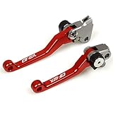 ZSHUZHI Handle Motocross Dirt Bike Pit Bike CNC Pivot Foldable Clutch Brake Lever Compatible with CR