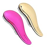 Control FácilL - Cómodo de usar con más control al cepillar debido a su asa ergonómica. Curvado para sujetar con facilidad mientras cepilla, pero no demasiado corto o el cepillo se resbalaría de su mano mojada.