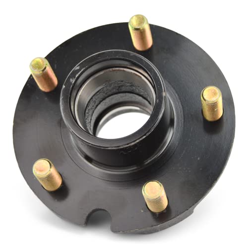 Trailer Short Hub 5 Bolt fits 2k-2.5k lb. axles 1 1/16in Bearings (L44649)