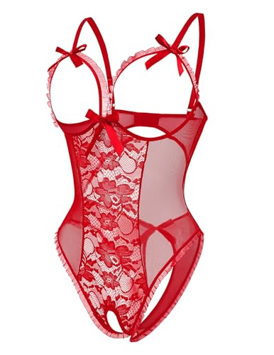 Avidlove Sexy Lingerie for Women One Piece Lace Babydoll Sleepwear Bodysuit2