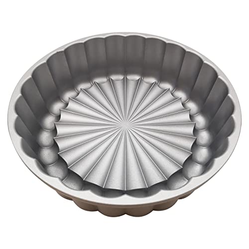 Wbjkzjd Charlotte Cake Mold, 9 Inch Cake Pan Aluminium Kitchen Accessories Decoration Christmas Wedding Valentine’s 3D Charlotte Cake Pan (Flower Shape) #TOP4