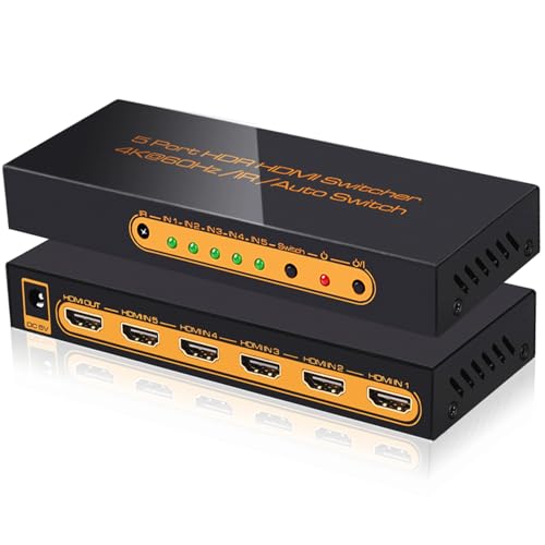 SkycropHD 4K60Hz 5×1 HDMI Switch with Remote 5 in  Review: A Deep Feature Exploration
