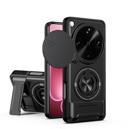 �X�}�z�P�[�X �Ή��@�� for Oppo Find X9 Ultra �ԍڃ}�O�l�b�g�}�E���g�J���� �X���C�h�����p �����h�~ 2 in 1�yPC+TPU�z�����O�z���_�[ �L�b�N�X�^���h�P�[�X Black